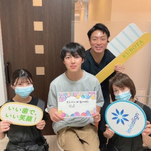 矯正治療終了おめでとうございます！